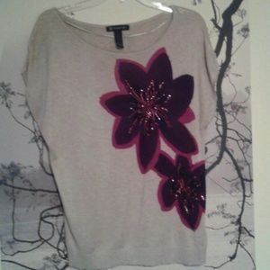 INC Cream sleeveless Top